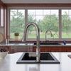 Alfi Brand Black 17" Drop-In Rectangular Granite Composite Kitchen Prep Sink AB1720DI-BLA